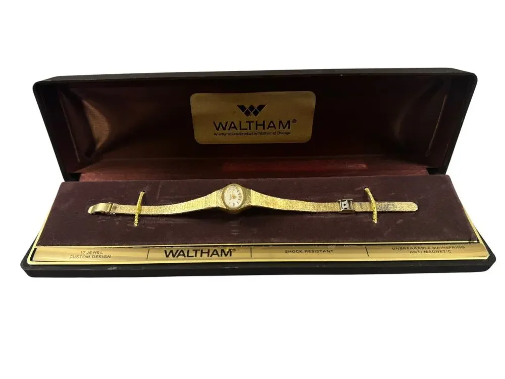 Vintage Waltham 17 Jewel Ladies Cocktail Dress Watch - Non-Working Original Box